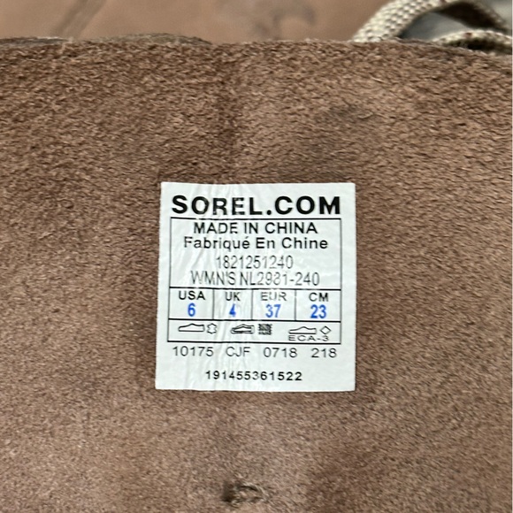 Sorel Joan of Arctic Wedge Tall Lace Up Boot in Ash Size 6 - Picture 8 of 11